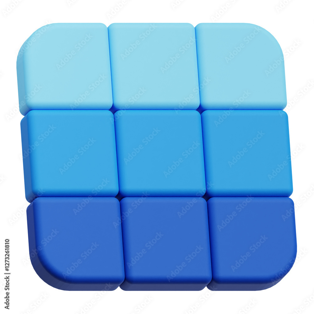 Poster design interface 3d icon isolated on the transparent background