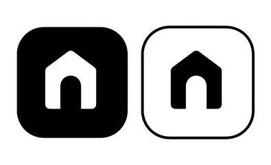 Minimalist Home Icon Set for Modern Applications
