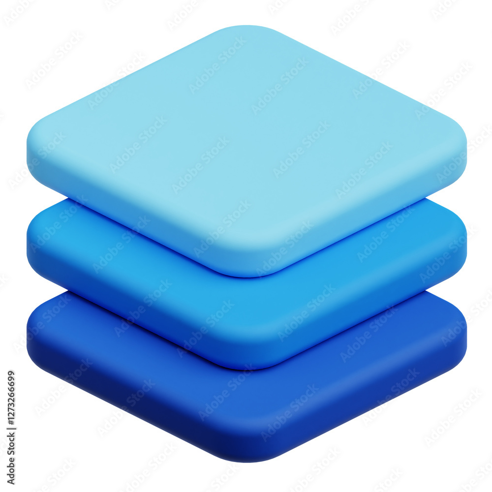Poster design interface 3d icon isolated on the transparent background