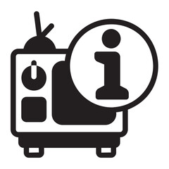 television glyph icon