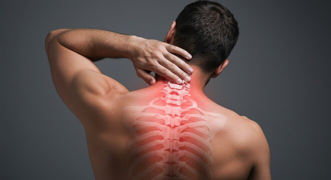 Neck Pain and Spinal Anatomy: A Visual Representation of Upper Back Discomfort