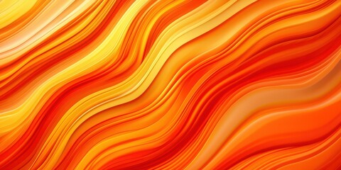 Obraz premium This artwork features vibrant orange and red shades, flowing smoothly to create an engaging abstract design that inspires warmth and passion in viewers.