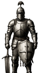 Fototapeta premium medieval knight in armour