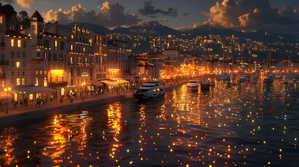 Obraz premium illustration of cannas america poster