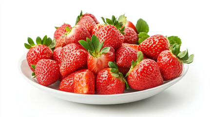 strawberry on white background