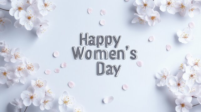 Celebrating International Women's Day with flowers and heartfelt messages