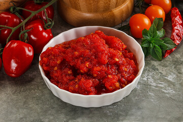 Fresh tomato puree pasta sauce