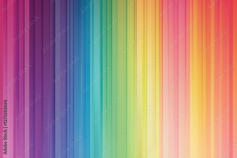Poster abstract rainbow spectrum background with vertical stripes and smooth color gradients, creating a vi