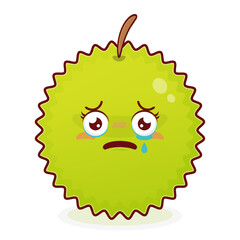 durian scared face cartoon cute