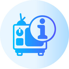 television gradient icon