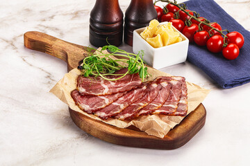 Italian pork sausage - prosciutto crudo