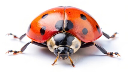 Fototapeta premium Ladybug on White Background