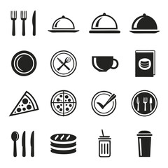 Modern Restaurant Icons for Web and Print