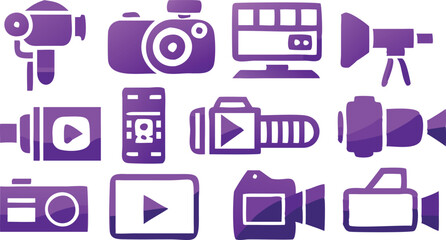 Comprehensive Movie and Cinema Icon Set