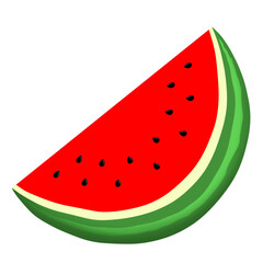 Watermelon sticker, slice of watermelon, watermelon on blank, watermelon slice isolated on white, fruit element, watermelon PNG, sticker, fruit, food, PNG, 
