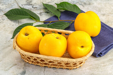 Ripe sweet and juicy  Yellow nectarines