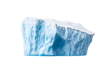 Obraz premium Massive isolated iceberg isolated on white background