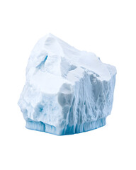 Obraz premium Massive isolated iceberg isolated on white background