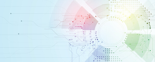 Circuit abstract background for science and business presentation