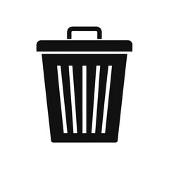 Trash can vector icon. Bin icon set. Recycle bin. Vector trash can symbol.