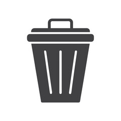 Trash can vector icon. Bin icon set. Recycle bin. Vector trash can symbol.