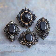 Beautiful intricate oddities silver spiky soft solder Victorian jewelry lot art jewelry assemblage micro mosaic memento mori mourning jewelry + antique vintage jewelry lot + estate jewelry + museum pi
