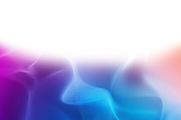 Rainbow Hollow Gradient Background on Transparent Background