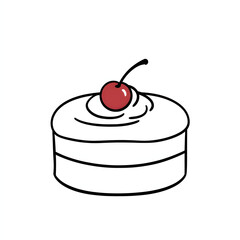 cake with cherries