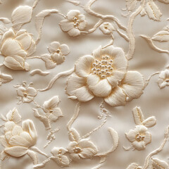 embroidery texture, silk, vanille colour, Jacquard-Woven Textile , silk scarf design, jacquard woven texture