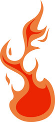 Flat Fire Illustration