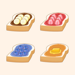 sweet breakfast toast set