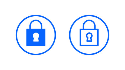 Stylish  and Simple Lock Icon for Security
