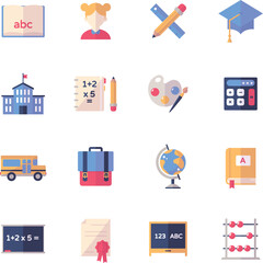 education icons set