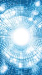 Bright abstract background with blue grid pattern