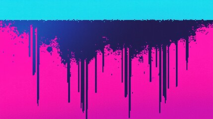 Abstract Pixelated Background in Blue and Pink Shades