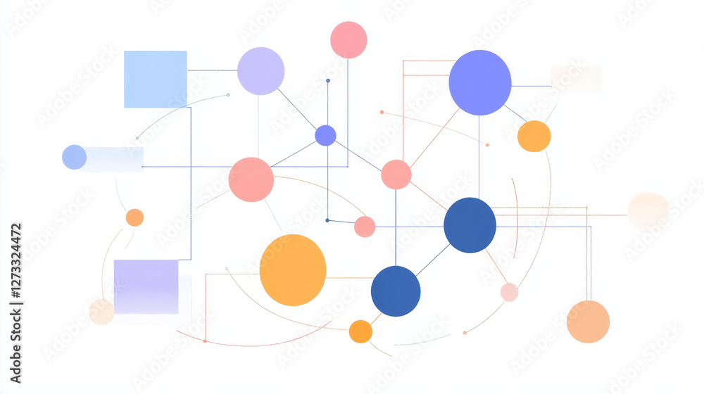 Poster diagram chart graph elements vector business infographic flow sheet data template arrows and circle 