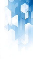 Obraz premium Abstract blue geometric shapes create calming background