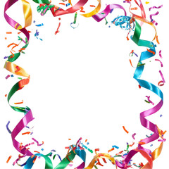 Colorful ribbons swirl in vibrant abstract art multicolored lines and shapes