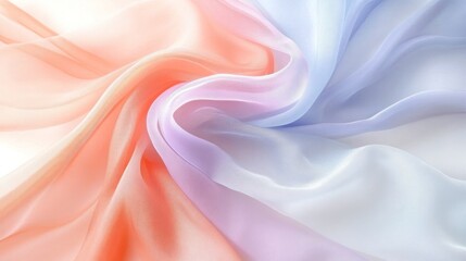 Pastel Ombre Fabric Draped Softly and Elegantly