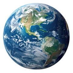 Fototapeta premium earth globe on white background