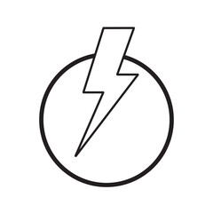 lightning icon design illustration vector template