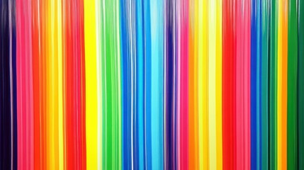 Vibrant Vertical Stripes Of Rainbow Hues
