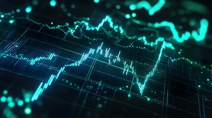 Green Digital Stock Market Chart
