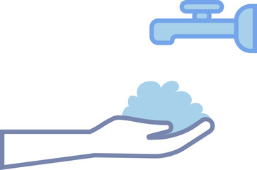 Hand Washing Poster for Hygiene Awareness