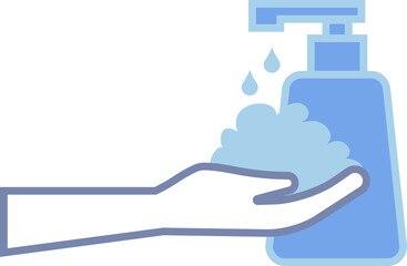 Clean Hands Illustration for Health Promotion