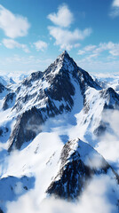 Obraz premium The majestic snow-capped peak of the Matterhorn in Switzerland 