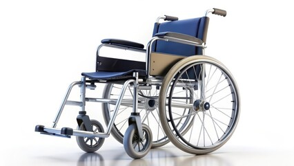 Fototapeta premium Wheelchair on White Background