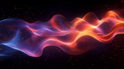 Obraz premium Fluid Digital Color Flow with a Grainy Texture, Generative AI