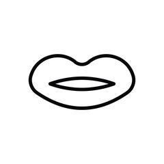 Lips vector icon