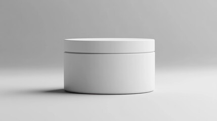 Blank White Cosmetic Jar Mockup: Perfect for Branding and Packaging Design